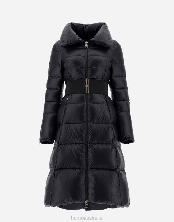 COAT IN NYLON ULTRALIGHT Herno Women Black 2L0H70 Outerwear