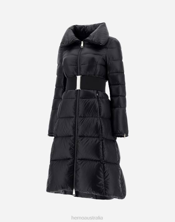 COAT IN NYLON ULTRALIGHT Herno Women Black 2L0H70 Outerwear