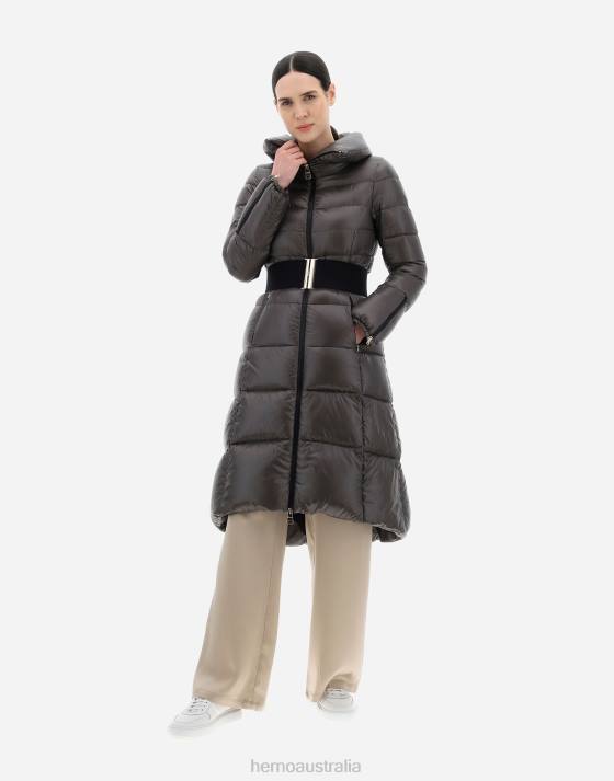 COAT IN NYLON ULTRALIGHT Herno Women Grey 2L0H96 Outerwear