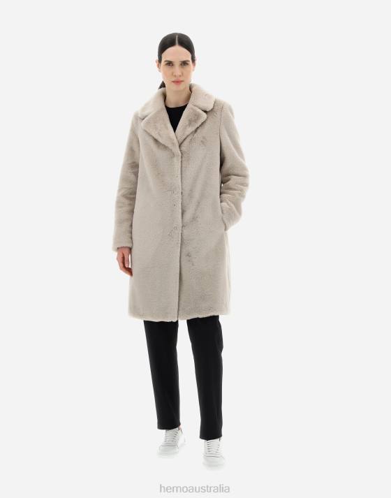 COAT IN SOFT FAUX FUR Herno Women Chantilly 2L0H71 Outerwear