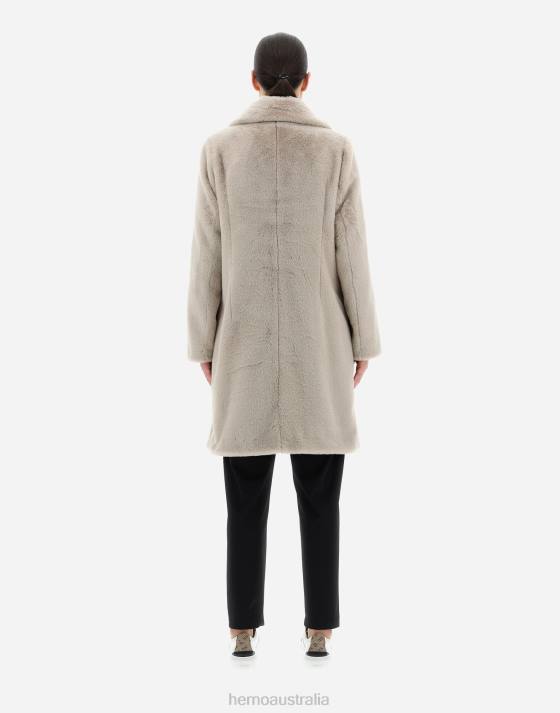 COAT IN SOFT FAUX FUR Herno Women Chantilly 2L0H71 Outerwear