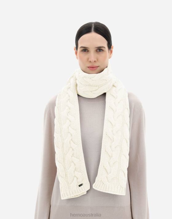 COMFY INFINITY SCARF Herno Women Cream 2L0H363 Accessories