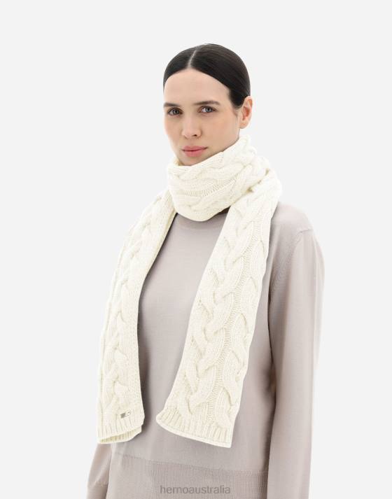 COMFY INFINITY SCARF Herno Women Cream 2L0H363 Accessories