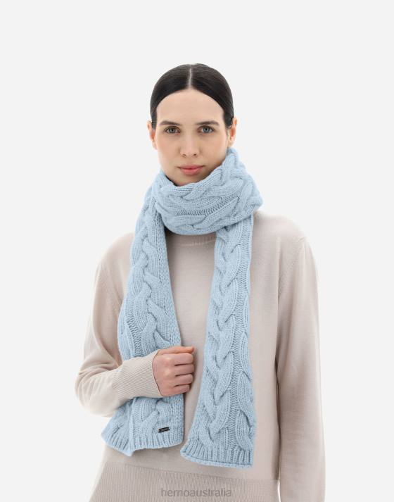 COMFY INFINITY SCARF Herno Women Light Blue 2L0H18 Accessories