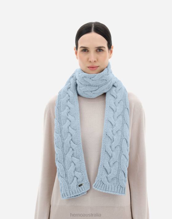 COMFY INFINITY SCARF Herno Women Light Blue 2L0H18 Accessories