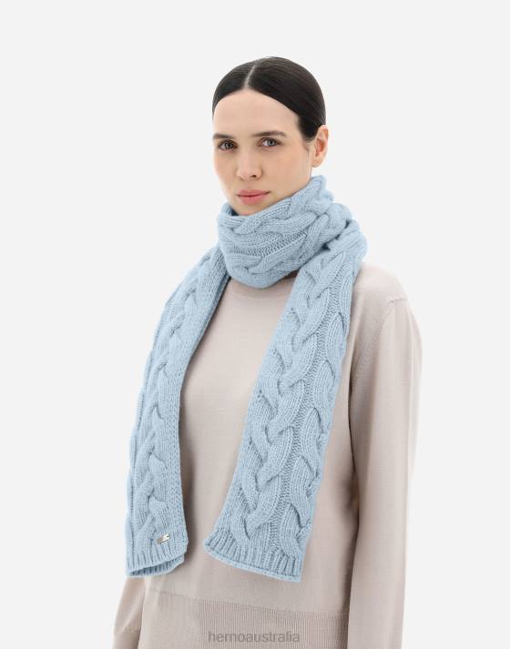 COMFY INFINITY SCARF Herno Women Light Blue 2L0H18 Accessories