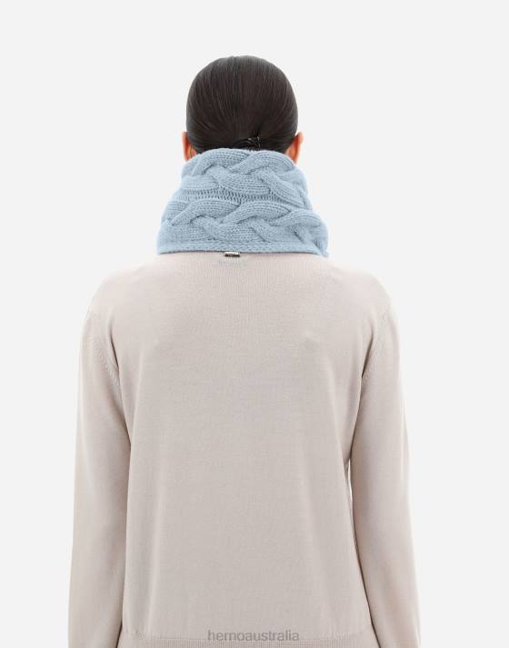 COMFY INFINITY SCARF Herno Women Light Blue 2L0H18 Accessories