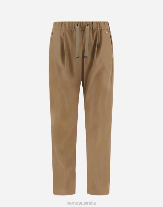 ECOSKIN TROUSERS Herno Women Sand 2L0H3 Clothing