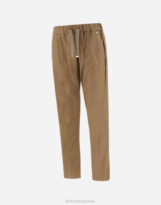 ECOSKIN TROUSERS Herno Women Sand 2L0H3 Clothing