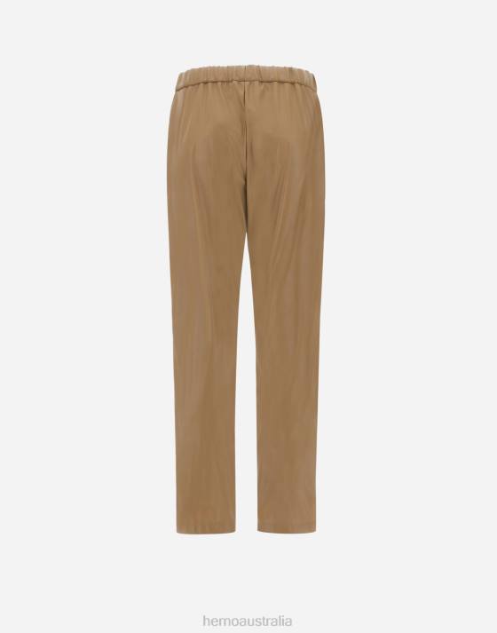 ECOSKIN TROUSERS Herno Women Sand 2L0H3 Clothing