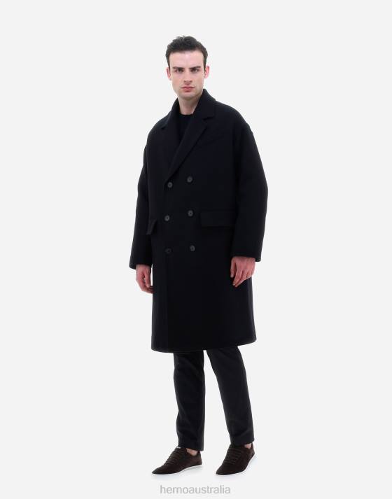 ECOWOOL COAT Herno Men Black 2L0H609 Outerwear