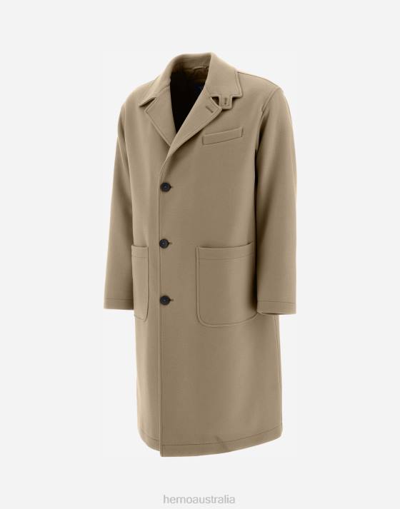 ECOWOOL COAT Herno Men Sand 2L0H754 Outerwear