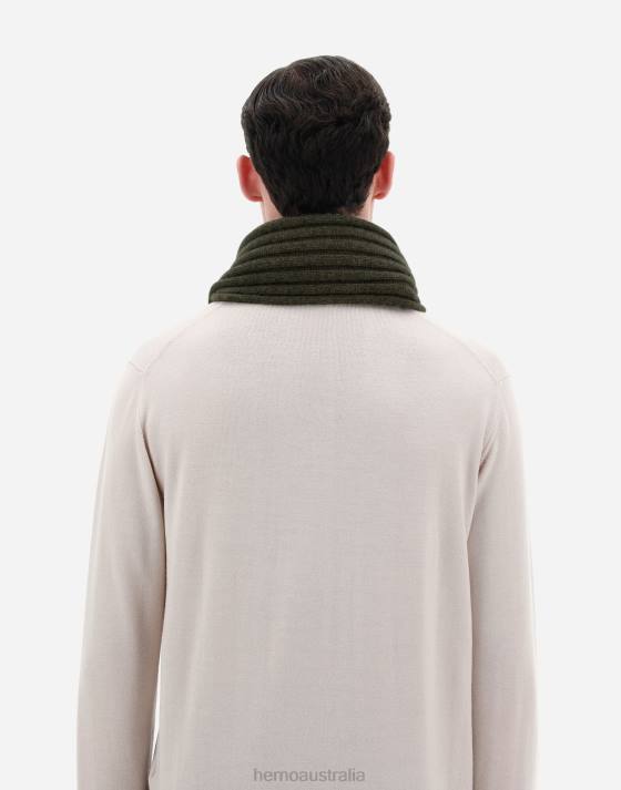 ETERNITY CASHMERE RIB SCARF Herno Men Military 2L0H617 Accessories