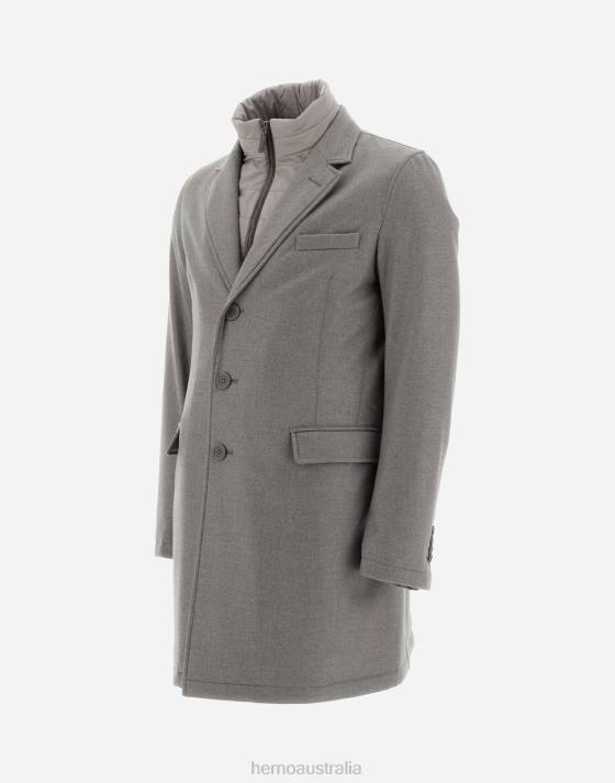 FAVOLA AND NUAGE COAT Herno Men Dove Grey 2L0H699 Outerwear