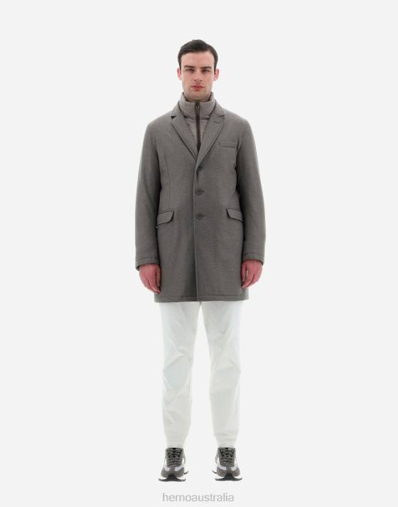 FAVOLA AND NUAGE COAT Herno Men Dove Grey 2L0H699 Outerwear