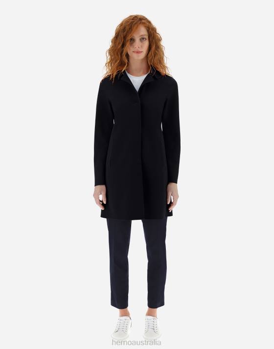 FIRST-ACT COAT Herno Women Black 2L0H475 Outerwear