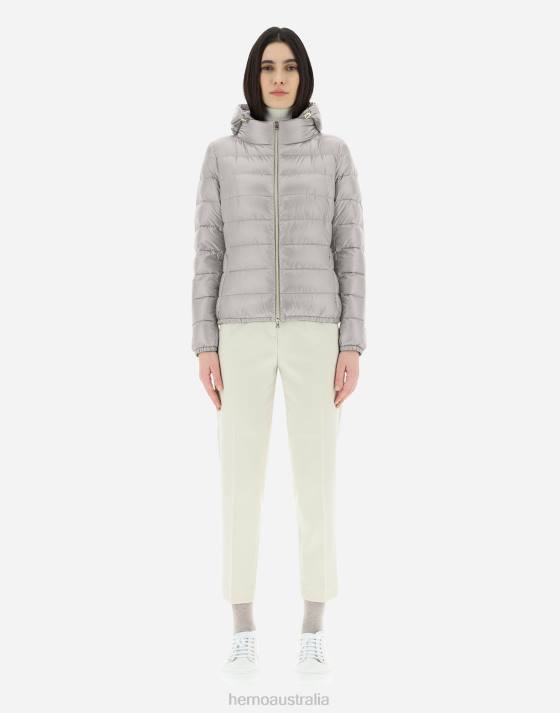 GIADA Herno Women Grey Pearl 2L0H371 Outerwear