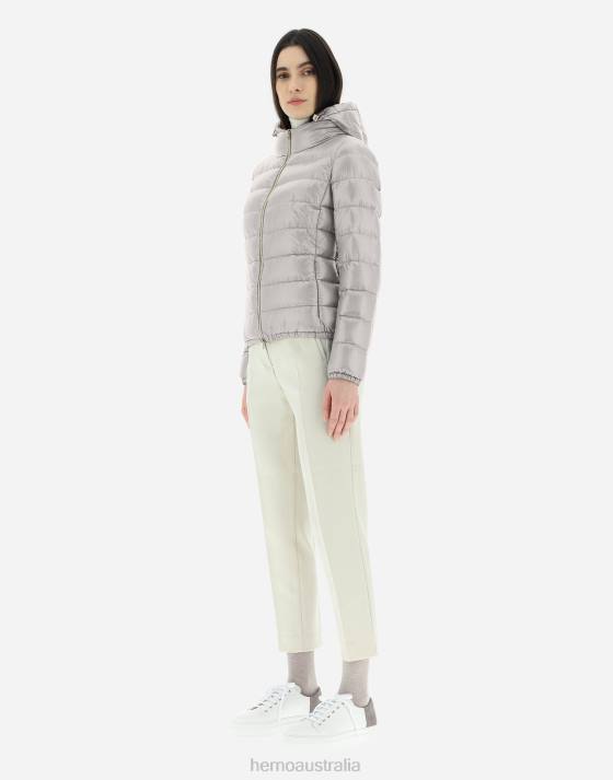 GIADA Herno Women Grey Pearl 2L0H371 Outerwear