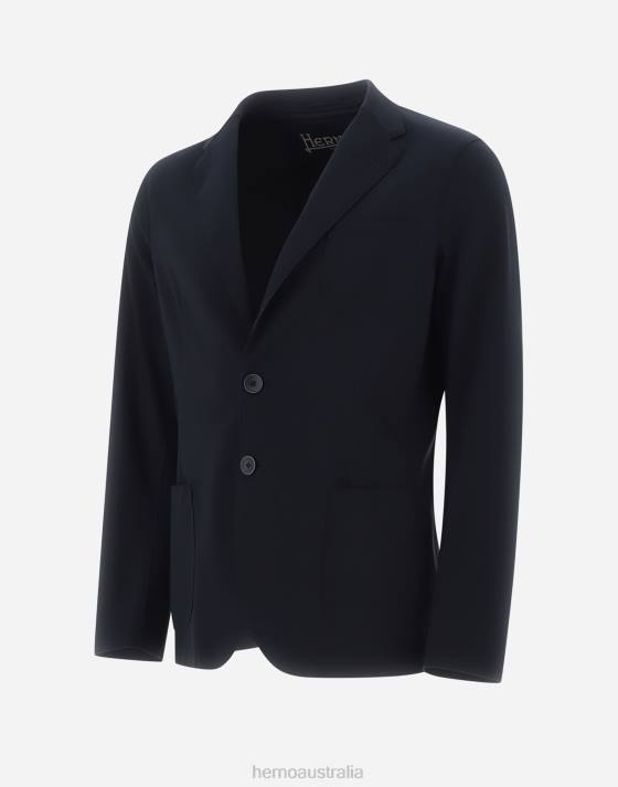 GLOBE BLAZER FIRST-ACT Herno Men Blue Navy 2L0H766 Outerwear