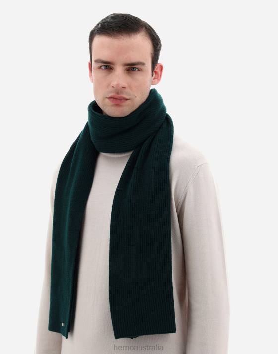 INFINITY BASIC SCARF Herno Men College green 2L0H675 Accessories