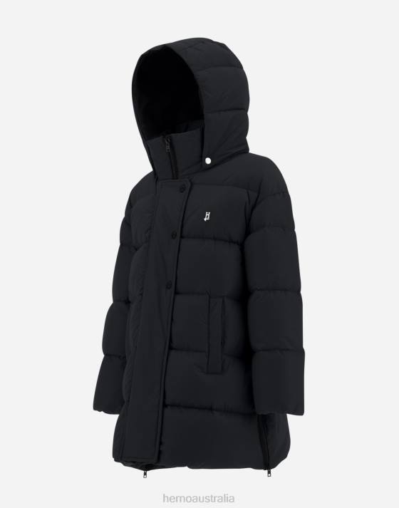 JACKET IN NYLON CHAMONIX Herno Kids Black Espresso 2L0H840 Outerwear