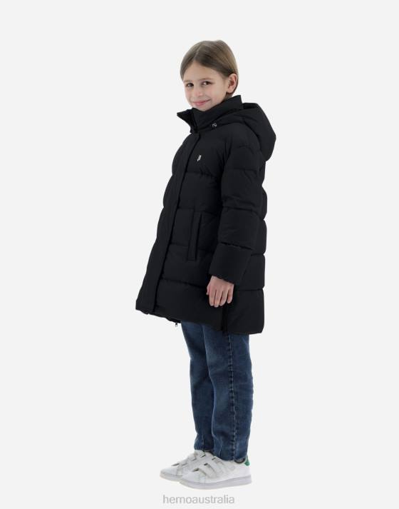 JACKET IN NYLON CHAMONIX Herno Kids Black Espresso 2L0H840 Outerwear