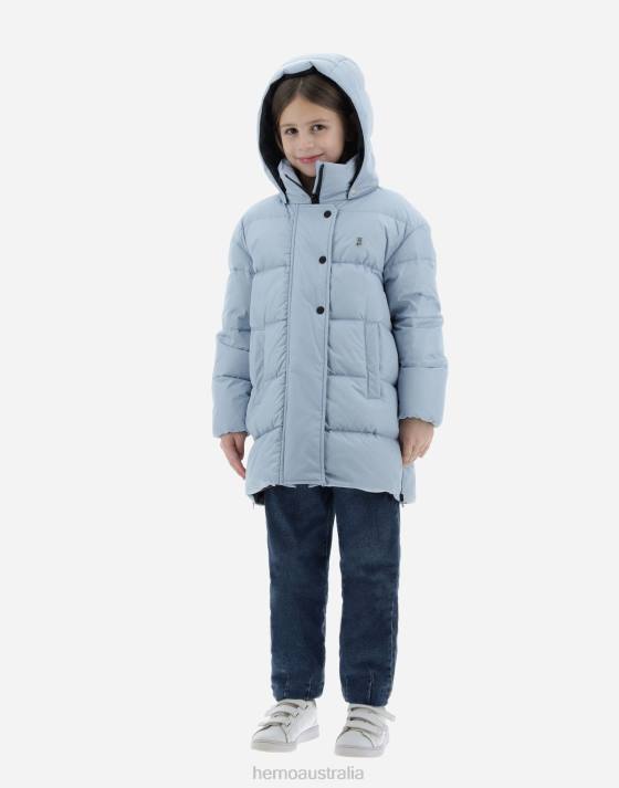 JACKET IN NYLON CHAMONIX Herno Kids Light Blue 2L0H854 Outerwear