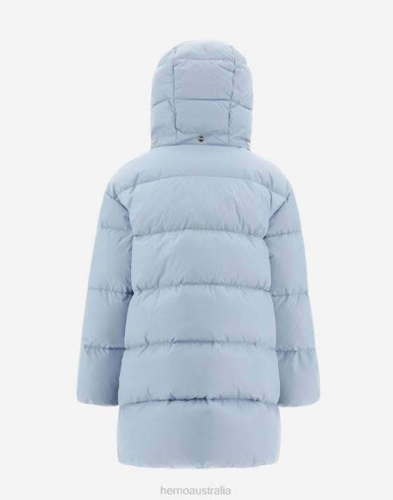 JACKET IN NYLON CHAMONIX Herno Kids Light Blue 2L0H854 Outerwear