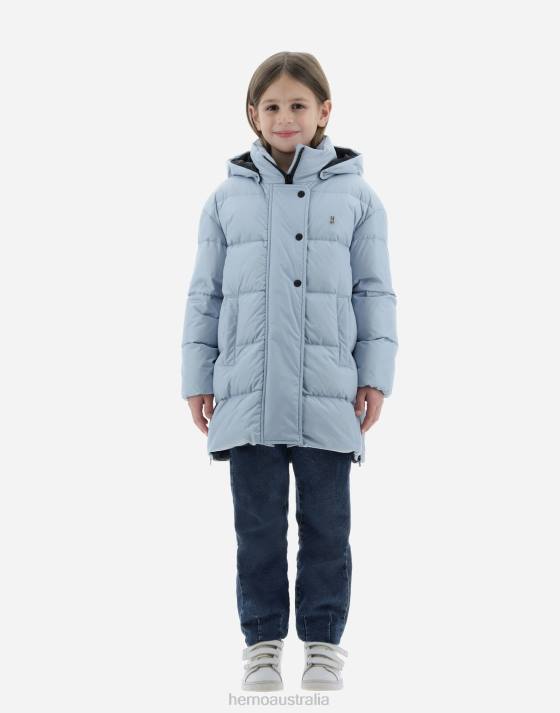 JACKET IN NYLON CHAMONIX Herno Kids Light Blue 2L0H854 Outerwear