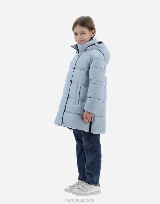 JACKET IN NYLON CHAMONIX Herno Kids Light Blue 2L0H854 Outerwear