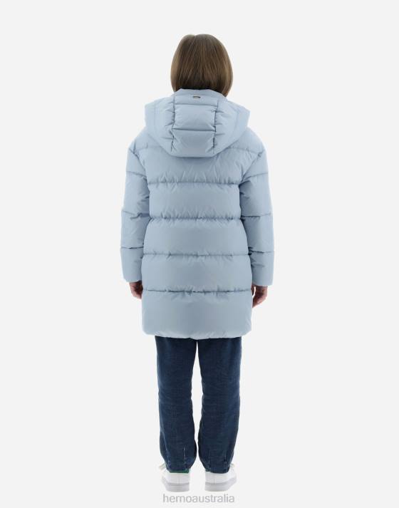 JACKET IN NYLON CHAMONIX Herno Kids Light Blue 2L0H854 Outerwear