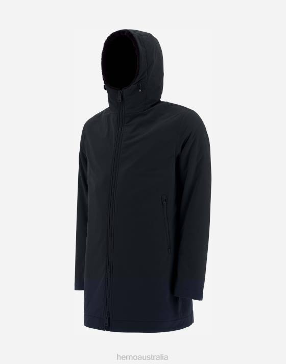 KEYSTONE PARKA WITH SYNTHETIC FABRIC LINING Herno Men Black 2L0H717 Outerwear