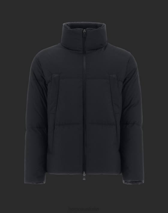 LAMINAR BOMBER JACKET IN GORE-TEX INFINIUM WINDSTOPPER AND TEDDY TECH Herno Men Black 2L0H573 Outerwear