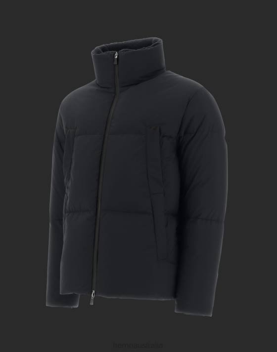 LAMINAR BOMBER JACKET IN GORE-TEX INFINIUM WINDSTOPPER AND TEDDY TECH Herno Men Black 2L0H573 Outerwear