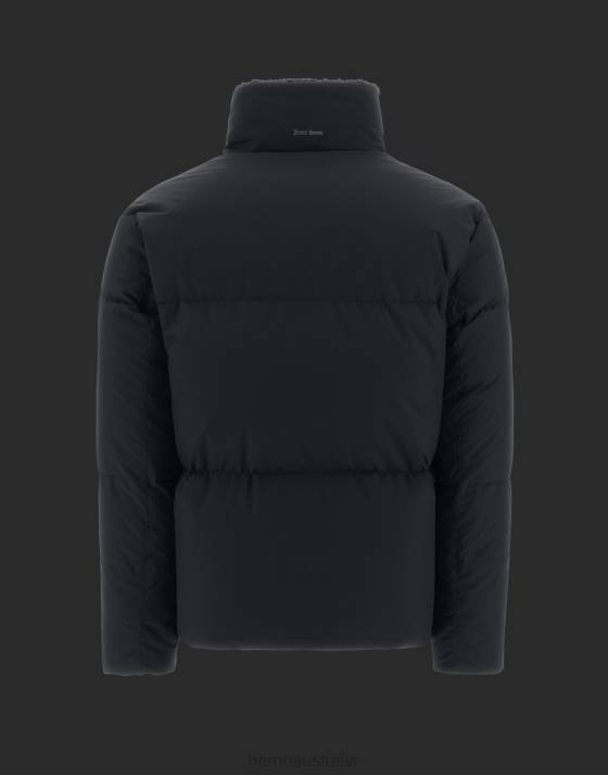 LAMINAR BOMBER JACKET IN GORE-TEX INFINIUM WINDSTOPPER AND TEDDY TECH Herno Men Black 2L0H573 Outerwear