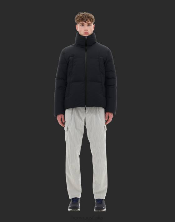 LAMINAR BOMBER JACKET IN GORE-TEX INFINIUM WINDSTOPPER AND TEDDY TECH Herno Men Black 2L0H573 Outerwear