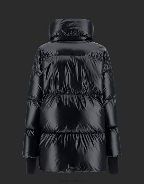 LAMINAR BOMBER JACKET IN ICE CUBE Herno Women Black 2L0H175 Outerwear