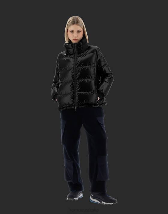 LAMINAR CAPE IN GLAZED RIPSTOP 2L AND GORE-TEX INFINIUM WINDSTOPPER Herno Women Black 2L0H269 Outerwear