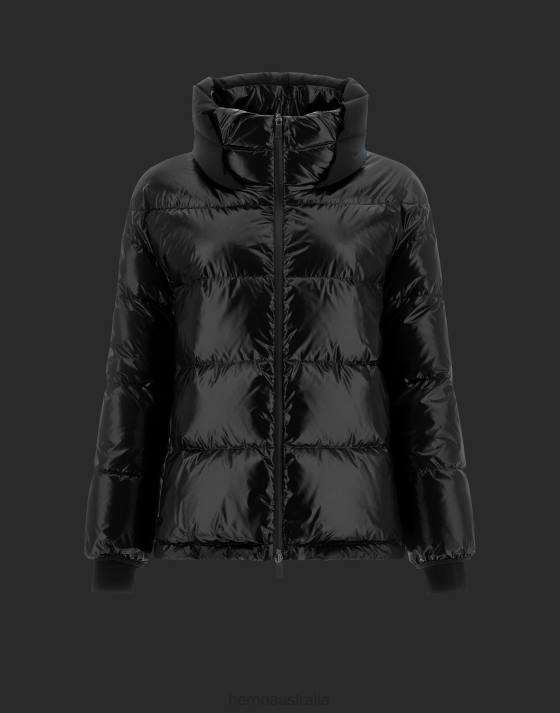 LAMINAR CAPE IN GLAZED RIPSTOP 2L AND GORE-TEX INFINIUM WINDSTOPPER Herno Women Black 2L0H269 Outerwear