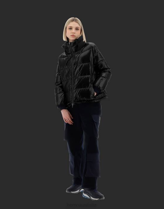 LAMINAR CAPE IN GLAZED RIPSTOP 2L AND GORE-TEX INFINIUM WINDSTOPPER Herno Women Black 2L0H269 Outerwear