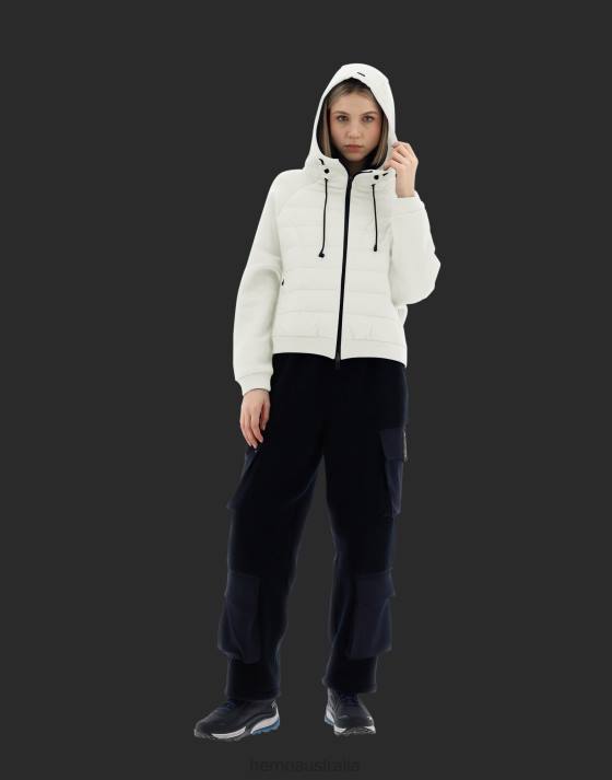 LAMINAR CARDIGAN IN TECHNO SOFT SWEATER AND GORE-TEX INFINIUM WINDSTOPPER Herno Women Ice 2L0H361 Clothing