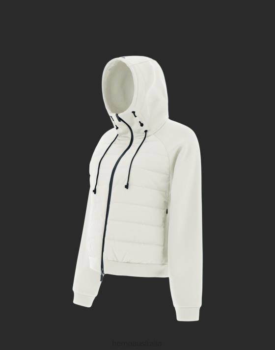 LAMINAR CARDIGAN IN TECHNO SOFT SWEATER AND GORE-TEX INFINIUM WINDSTOPPER Herno Women Ice 2L0H361 Clothing