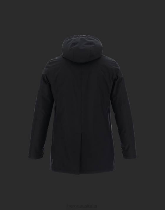 LAMINAR GORE-TEX 2LAYER CARCOAT Herno Men Black 2L0H620 Outerwear