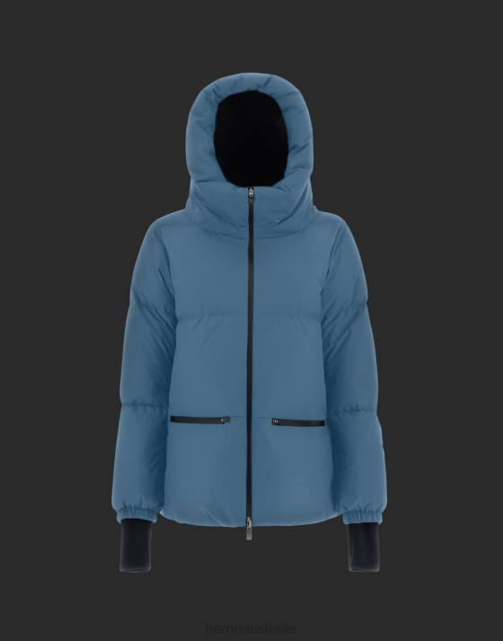 LAMINAR GORE-TEX WINDSTOPPER CAPE Herno Women Indian Blue 2L0H156 Outerwear