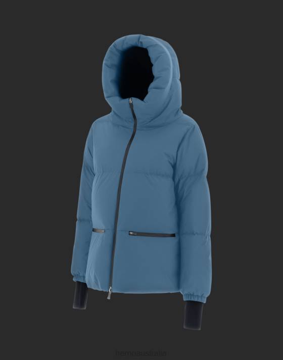 LAMINAR GORE-TEX WINDSTOPPER CAPE Herno Women Indian Blue 2L0H156 Outerwear