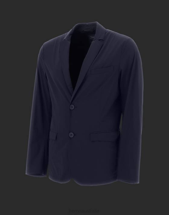 LAMINAR LIGHT MATT BLAZER Herno Men Navy Blue 2L0H816 Outerwear