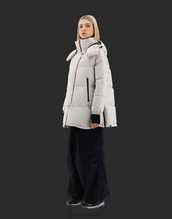 LAMINAR OVERSIZE GORE-TEX WINDSTOPPER COAT Herno Women Ice 2L0H204 Outerwear