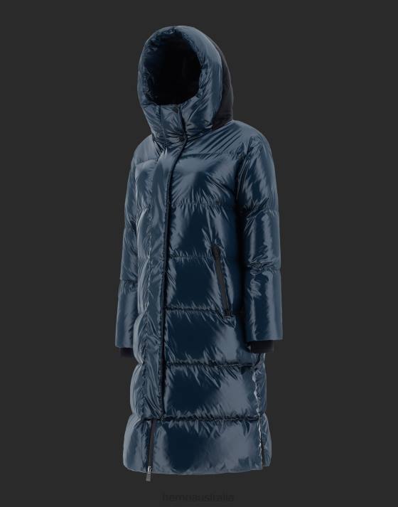 LAMINAR PARKA IN GLAZED RIPSTOP 2L AND GORE-TEX INFINIUM WINDSTOPPER Herno Women Indian Blue 2L0H242 Outerwear