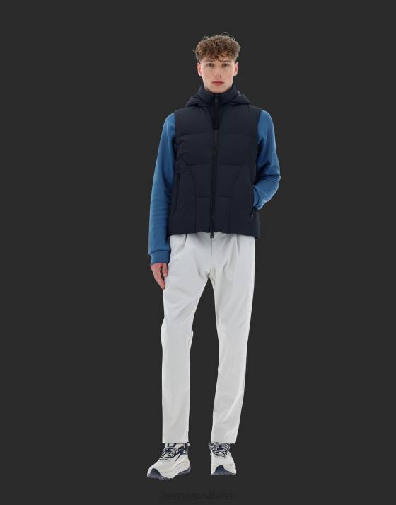 LAMINAR SLEEVELESS JACKET IN GORE-TEX INFINIUM WINDSTOPPER Herno Men Dark Blue 2L0H543 Outerwear