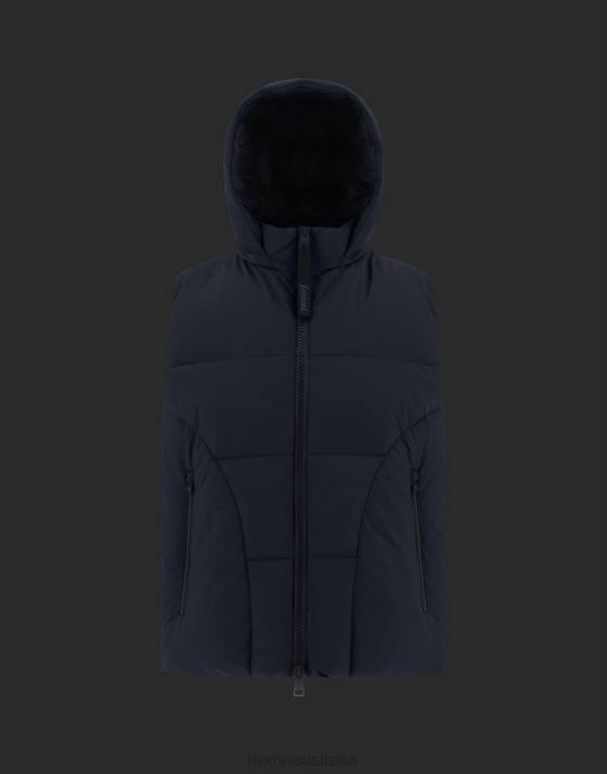 LAMINAR SLEEVELESS JACKET IN GORE-TEX INFINIUM WINDSTOPPER Herno Men Dark Blue 2L0H543 Outerwear